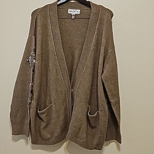 - Wildfox Embellished Oversized Cardigan Sweater Size Small